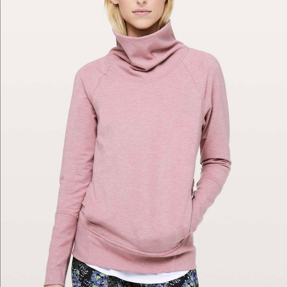 High Lines pull over pink Lululemon sweatshirt